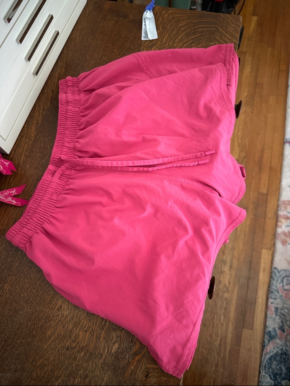 lululemon athletica Bright Pink Athletic Drawstring Shorts